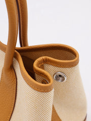 HERMES Mini Garden Party - Canvas / Sesame [G]