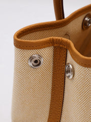 HERMES Mini Garden Party - Canvas / Sesame [G]