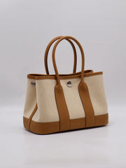 HERMES Mini Garden Party - Canvas / Sesame [G]