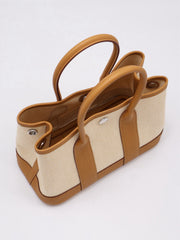 HERMES Mini Garden Party - Canvas / Sesame [G]
