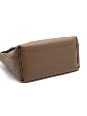 HERMES Mini 24/24 – Etoupe with Gold Hardware