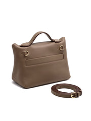 HERMES Mini 24/24 – Etoupe with Gold Hardware