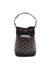 GOYARD Goyardine Petit Flot Bucket Bag Mini – Black & Tan