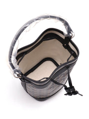 GOYARD Goyardine Petit Flot Bucket Bag Mini – Black & Tan
