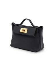HERMES Mini 24/24 – Caban with Gold Hardware
