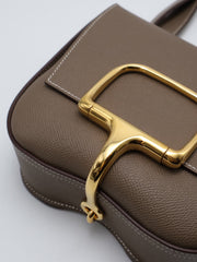 HERMES Della Cavalleria Mini - Etoupe with Gold Hardware [U]