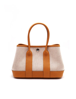 HERMES Mini Garden Party - Canvas / Natural Sable