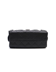CHANEL 25 Mini Hobo Bag - Black with Silver Hardware