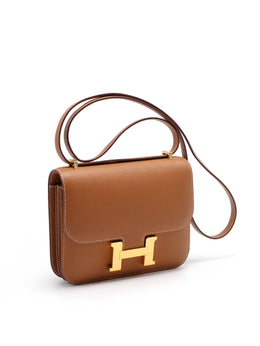 HERMES Mini Constance 19 - Gold with Gold Hardware