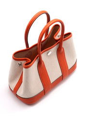 HERMES Mini Garden Party - Canvas / Feu