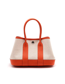 HERMES Mini Garden Party - Canvas / Feu