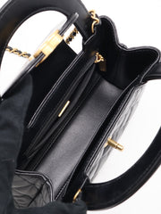 CHANEL Mini Kelly - Black with Gold Hardware