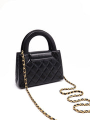 CHANEL Mini Kelly - Black with Gold Hardware