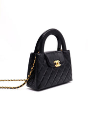 CHANEL Mini Kelly - Black with Gold Hardware