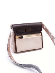 HERMES Herbag Zip 20 - Ebene with Gold Hardware