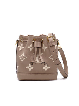 LOUIS VUITTON Monogram Empreinte Nano Noé – Tourterelle