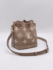 LOUIS VUITTON Monogram Empreinte Nano Noé – Tourterelle