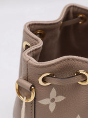 LOUIS VUITTON Monogram Empreinte Nano Noé – Tourterelle
