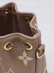LOUIS VUITTON Monogram Empreinte Nano Noé – Tourterelle