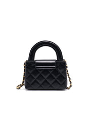 CHANEL Nano Kelly - Black with Gold Hardware