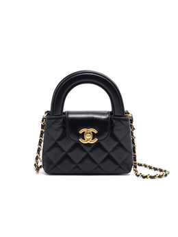 CHANEL Nano Kelly - Black with Gold Hardware