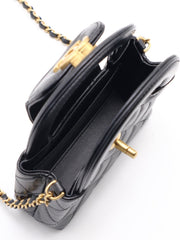 CHANEL Nano Kelly - Black with Gold Hardware
