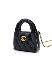 CHANEL Nano Kelly - Black with Gold Hardware