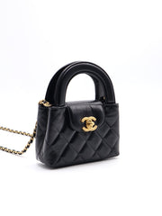 CHANEL Nano Kelly - Black with Gold Hardware