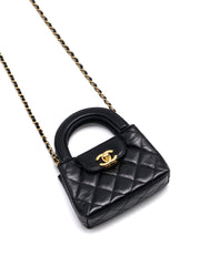 CHANEL Nano Kelly - Black with Gold Hardware
