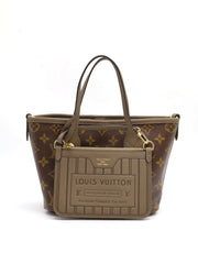 LOUIS VUITTON Neverfull Bandoulière Inside Out BB – Dark Fango/Monogram