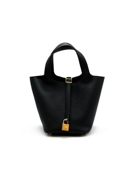 HERMES Picotin 18 - Noir with Gold Hardware