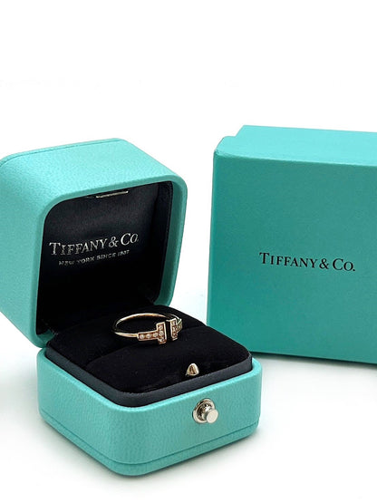 【二手商品】Tiffany&amp;Co Tiffany T系列戒指 - 0.13carat