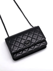 CHANEL Trendy CC Wallet on Chain - So Black