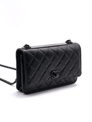 CHANEL Trendy CC Wallet on Chain - So Black
