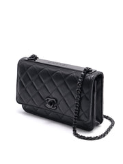 CHANEL Trendy CC Wallet on Chain - So Black