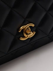CHANEL Classic Lambskin Wallet on Chain with Pearl Crush - Black with Gold Hardware
